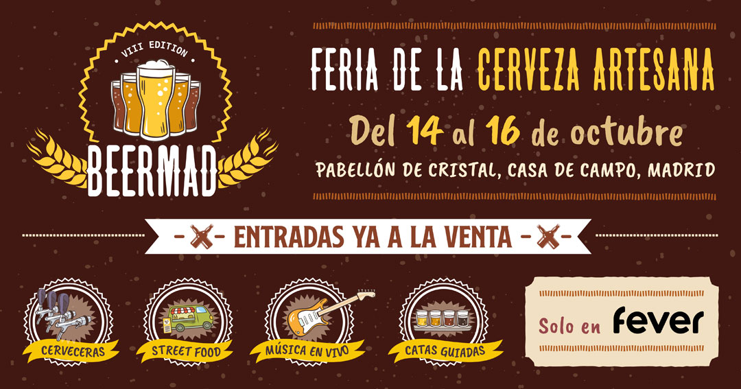 Beermad_Madrid's tweet photo. El Beermad llega de nuevo..🍺🍺
¡¡ La feria cervecera más divertida de Madrid !!
No te quedes sin tu entrada: https://t.co/uHlFlIq0z2
#beerlover #beermad #OctoberFest #brewery #cerveza #ociomadrid https://t.co/9ZDpogtN0S
