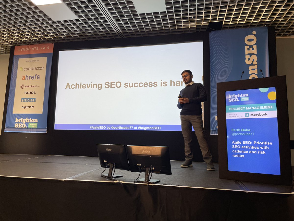 parthsuba77's tweet photo. And that’s a wrap! 

Thank you for bearing my #TechnicalSEO rambles at #BrightonSEO 

Here is the deck - https://t.co/q1kZcFQMMq

Please feel free to ask questions! https://t.co/AMUVveR63k