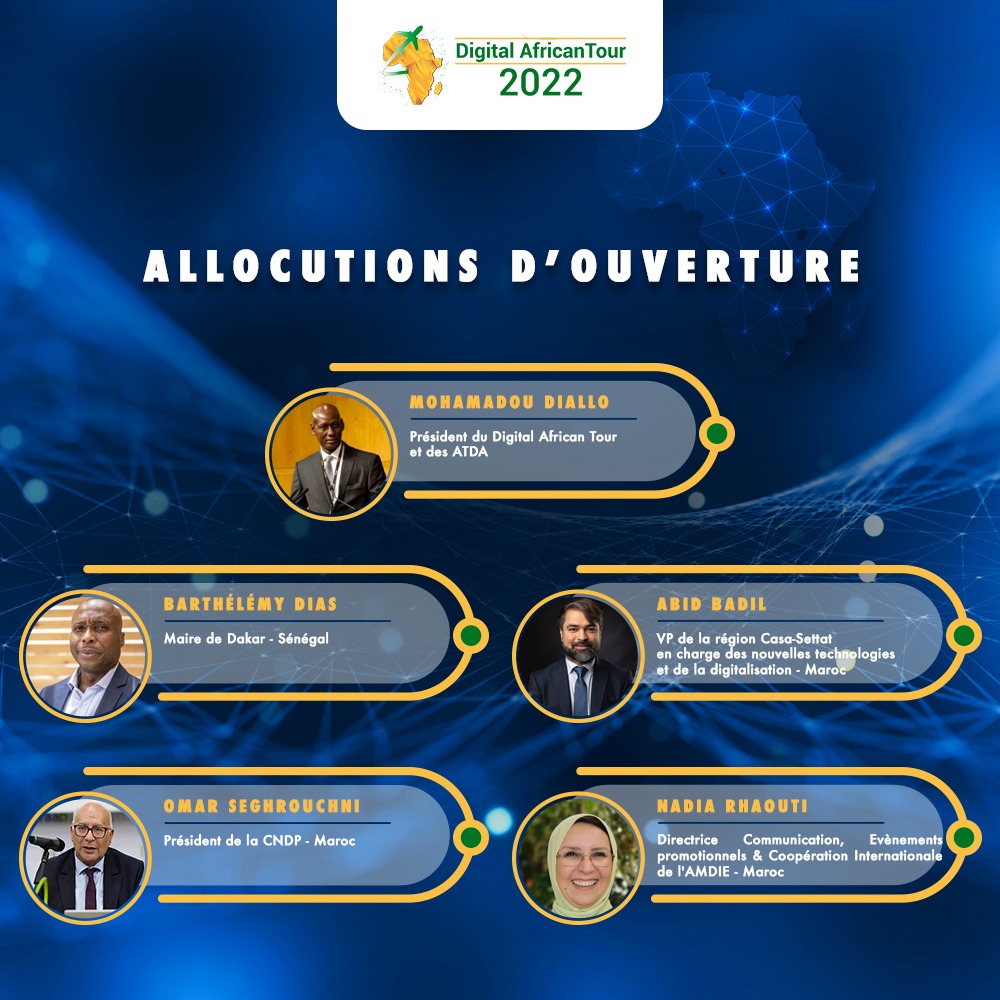 EventsCIOMAG's tweet photo. Allocutions d'ouverture 📌📆
🎙️Mohamadou DIALLO, Digital Africain Tour et
@LesATDA
🎙️@BarthelemyDias1 Maire de Dakar - Sénégal
🎙️Abid BADIL
🎙️@narhaouti, AMDIE
🎙️@OmarSeghrouchni, @CNDP_Maroc
Suivez-nous en direct
⬇️⬇️⬇️
https://t.co/OpmsBqccBz
@ciomag1
#DAT2022 #Digital https://t.co/nb9GynxeOC