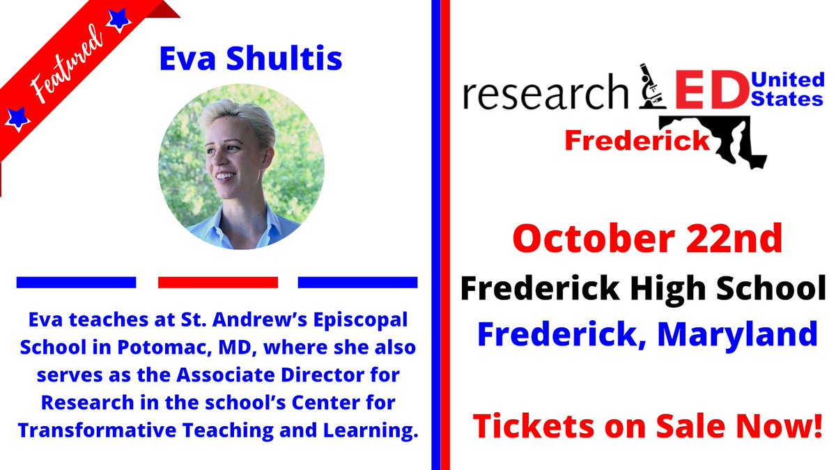 researchED_US's tweet photo. Our next featured presenter is @evashultis, her session is Creating a Culture of Belonging through the Lens of MBE and DEI.
@TheCTTL 
Get your tickets ⬇️⬇️⬇️
https://t.co/l9hfkuSehy
#rEDUS
#researchFRED https://t.co/07okTNtCAG