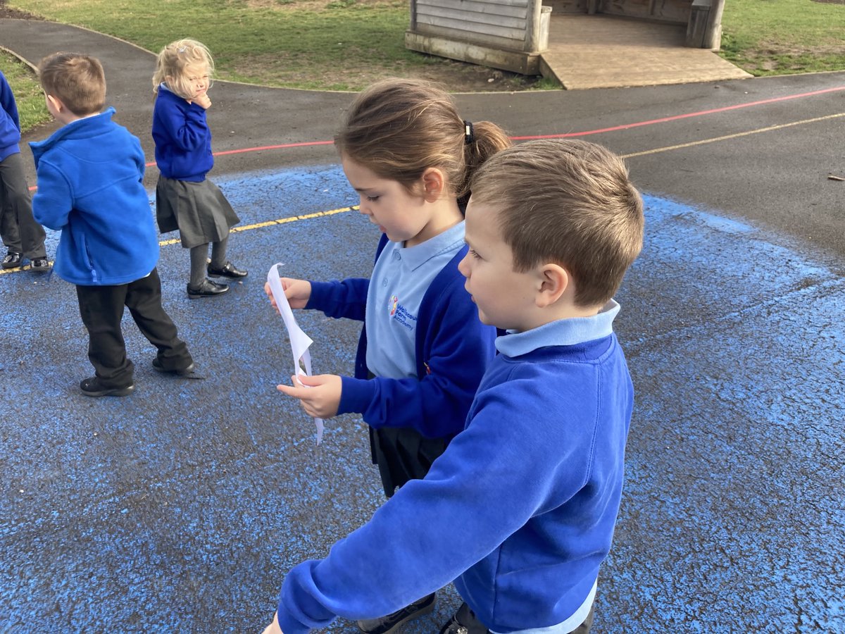 Y1WFA's tweet photo. This week we have started exploring the key question 'Where is my school?'To help us develop our skills as geographers we have been practicing using compass points and maps to direct each other around our gardens. https://t.co/MrwpCcFYVS