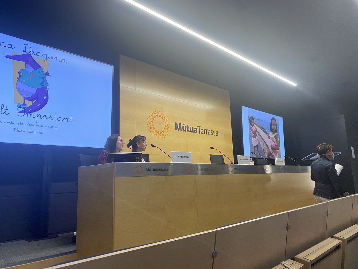 V Jornada Lactància Materna MT. Comiat a càrrec de <a href="/EzEzquerro/">Olga Ezquerro</a>, secretària de la Comisió LM i Elisenda Solé.