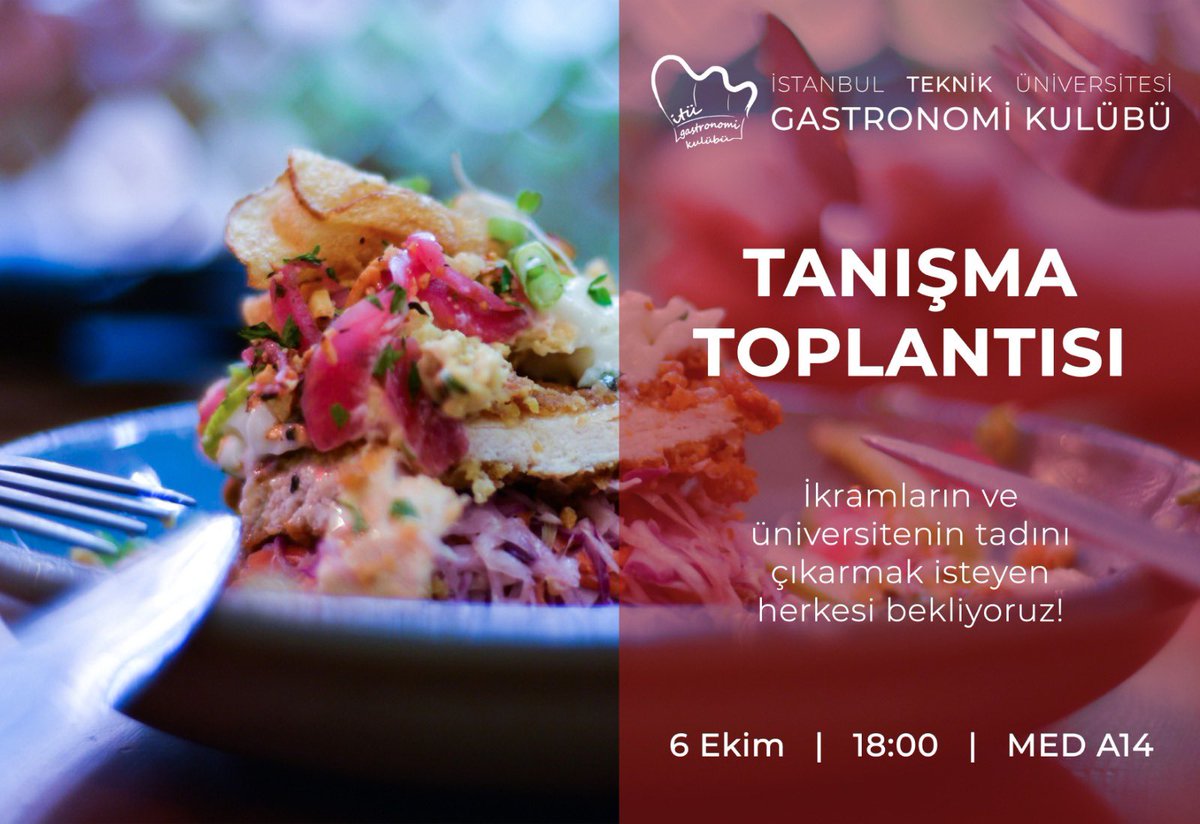 İTÜ Gastronomi Kulübü tweet media