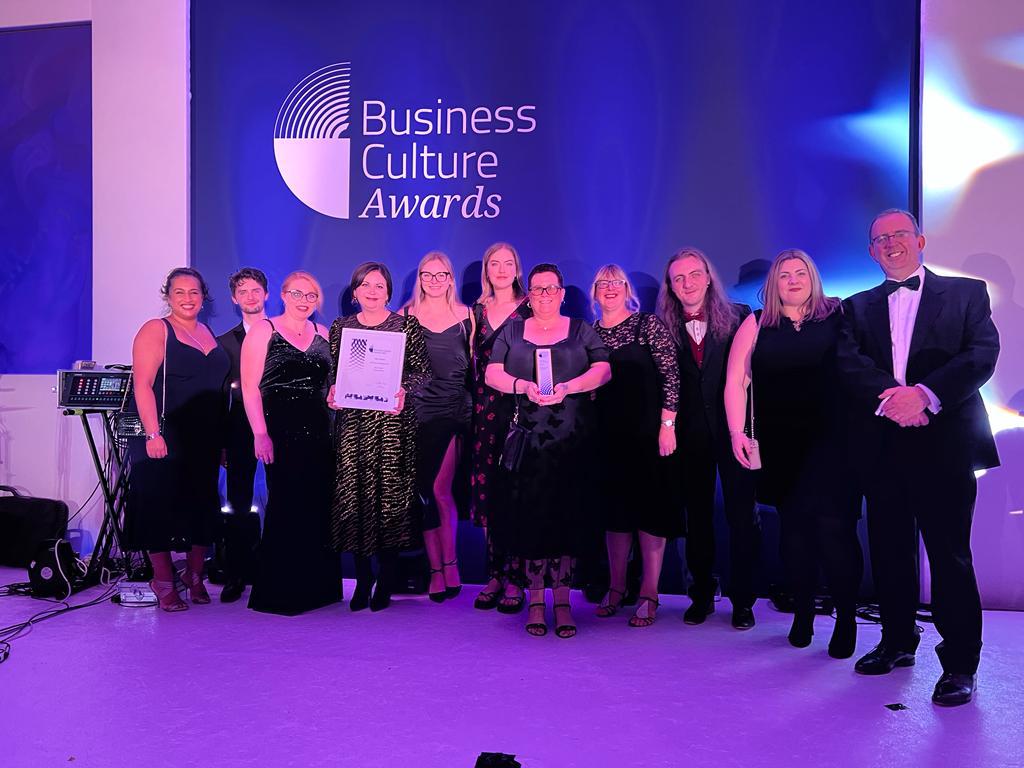 SpiritHealthUK's tweet photo. What a night! 🥂

"Immensely proud of the team for winning an award and a commendation at the @Bizcultureawds.

Special congratulations to Vanessa for winning #BusinessCulture Ambassador, you’re a wonderful asset to the family!"
@chrisbspirit

➡️ https://t.co/TfWbWOFlN5 #bcas22 https://t.co/6mqfa4a0Xk