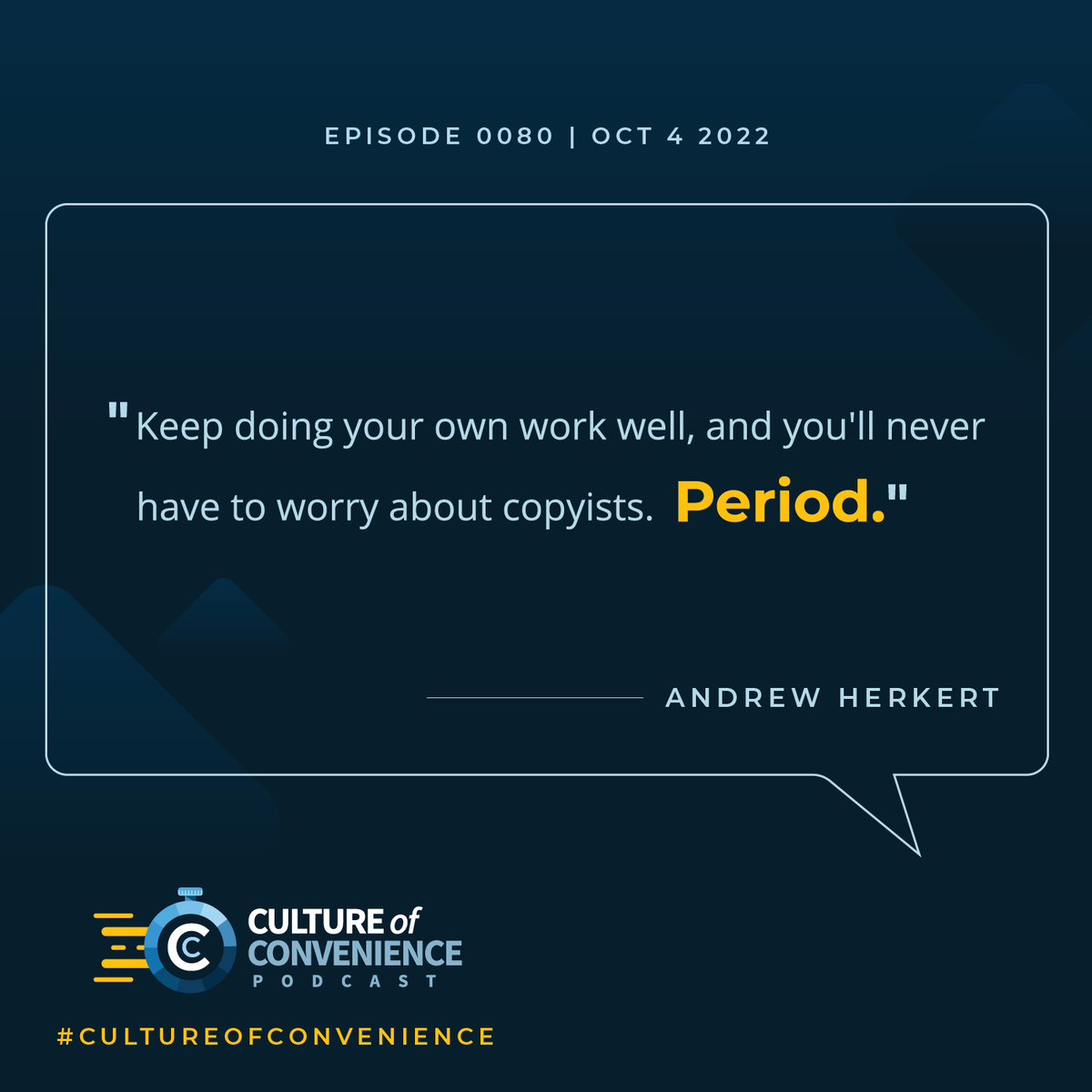 Culture of Convenience tweet media