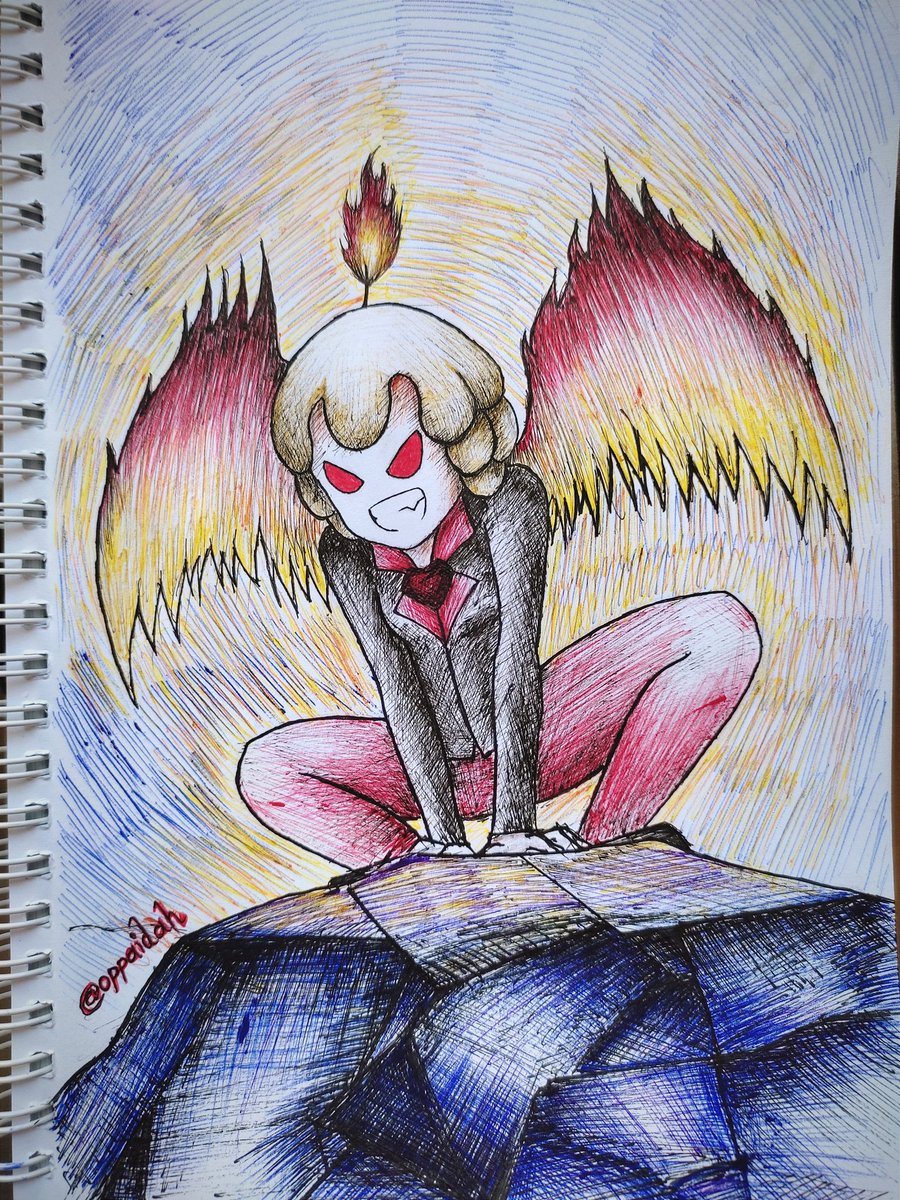 Oppaidah's tweet photo. Better late than never β¨
#Inktober Day 1: Gargoyle π₯
.
#art #traditionalart #inktober2022 #inktober2022day1 #gargoyle #oc #animeart #manga #fire #candle #cartoon #oppaidah #obaidah https://t.co/cvlR3ngNF2