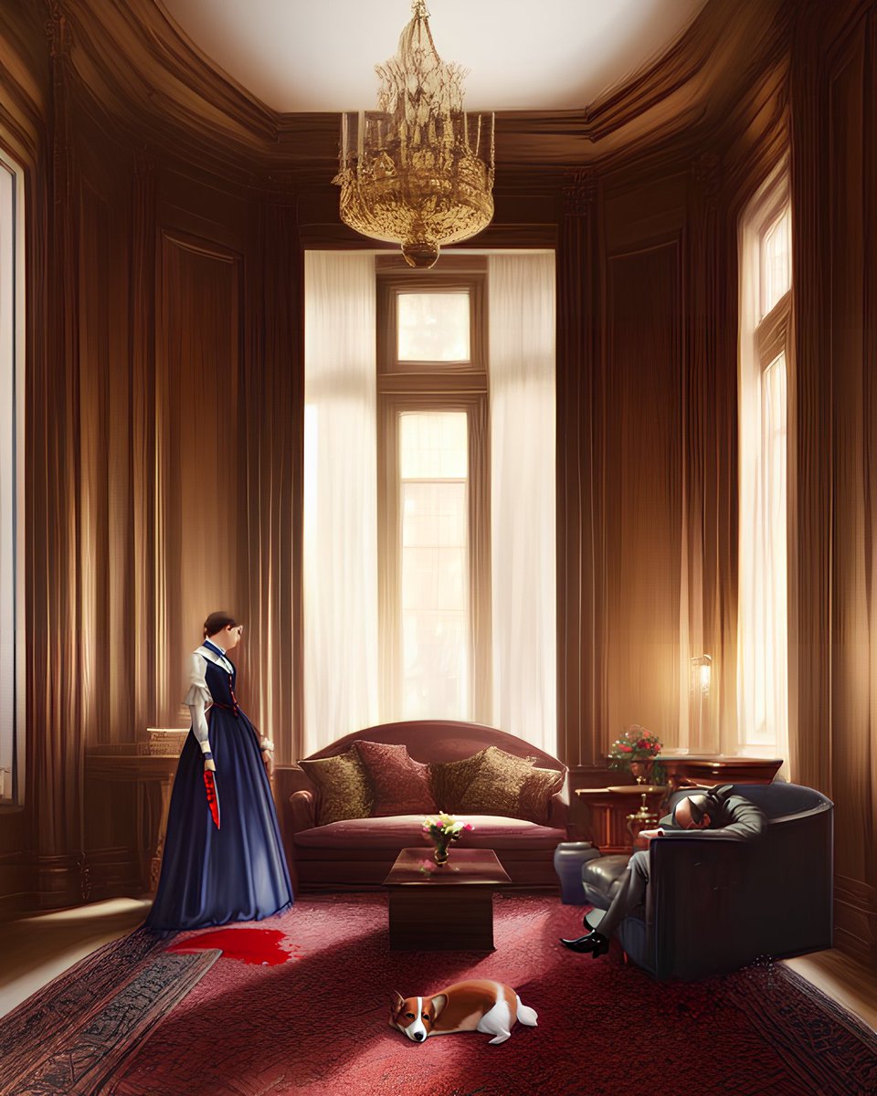 diffusedminds's tweet image. Victorian Crime Scene - 100 % #StableDiffusion &amp;amp; #WaifuDiffusion 

I wonder what happened!

#aiart #stablediffusionart #WaifuDiffusion #ai