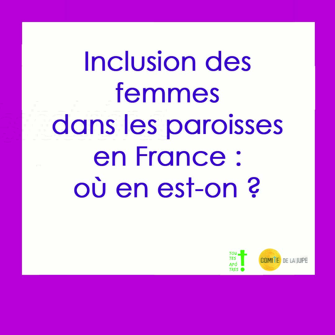 💒 Inclusion des femmes dans ma paroisse : notre état des lieux avec <a href="/ToutesApotres/">Toutes Apôtres !</a> ✊
#DemainDansMaParoisse #EglisePourToutes

⤵️ Thread (1/7)