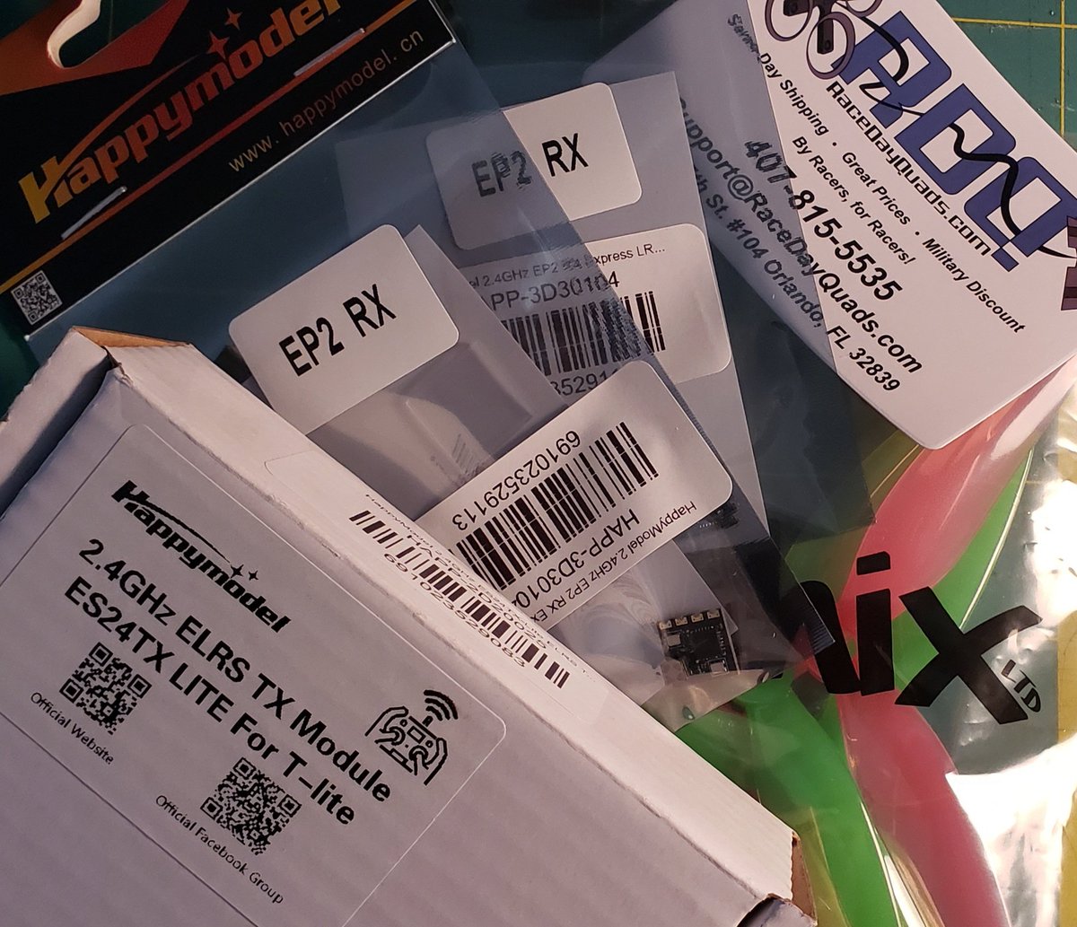 fly249g's tweet photo. Look who's going #elrs
@RaceDay_Quads Once again fastest shipping ever #happymodel #ELRS #jumper #tlite #ethix #RDQ https://t.co/yvbIb9gqrv