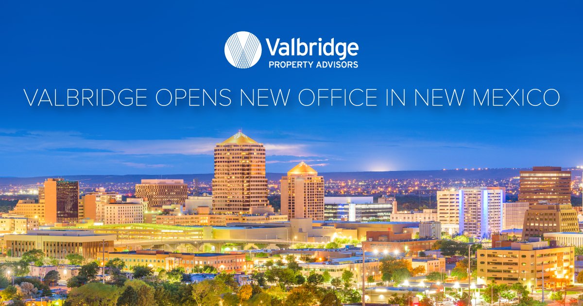 Valbridge Property Advisors is officially open in New Mexico! The Valbridge Property Advisors | New Mexico office is located in Albuquerque and led by Larry N. Brooks, MAI,  Bruce R. Gunderson, MAI, Gareth N. Burman, MAI, MRICS and Dean Zantow, SRA, AI-RRS bit.ly/3yjWNT7