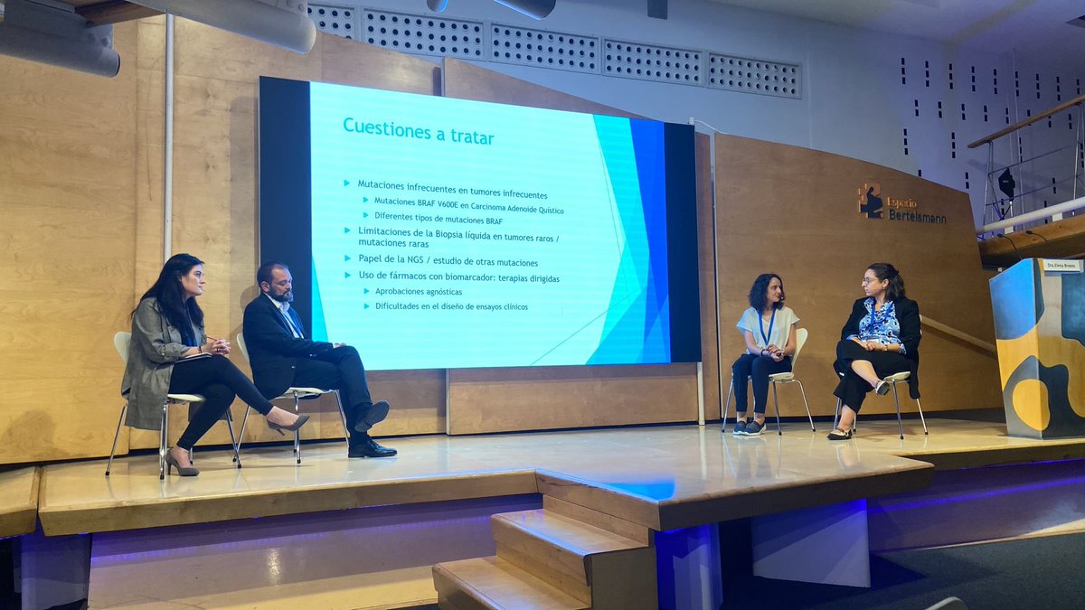 VIII Simposium GETTHI. @ElenaBrozos y @ValentinaBoni7 dirigen el Transversal Molecular Tumor Board en directo! Hot topics en plataformas moleculares. #simposiumGETTHI #TMTB