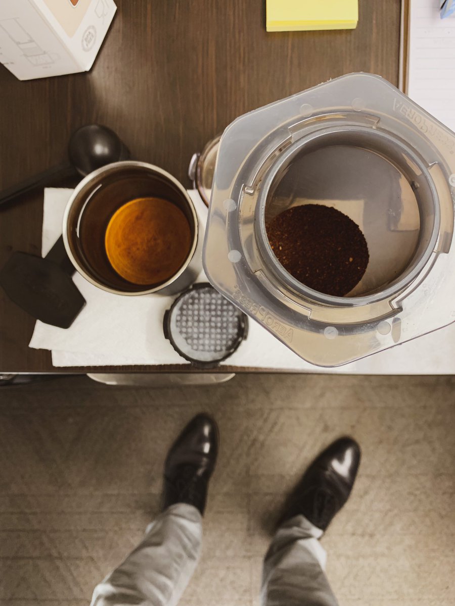 coffeewithtrent's tweet photo. Making coffee at the office cause my 3yo made me late โฐ ๐ โ๏ธ #makeeverycupcount #runningoncoffee
#dadlife https://t.co/lOycug9AQ0