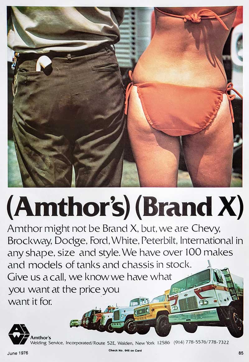 A throwback refined fuel truck print advertisement from June 1976 for our New York Division, Amthor Welding.  Advertisements have sure changed in 46 years for our company.    

#ThrowbackThursday
#AmthorInternational