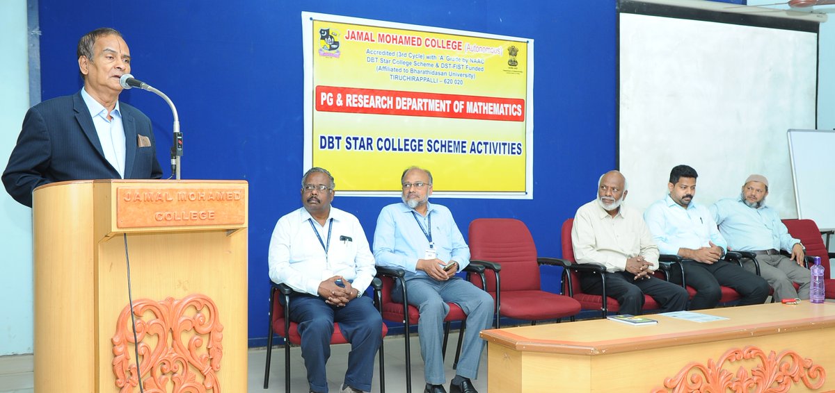 JamalCollege's tweet photo. Department of Mathematics - Three-day workshop on Fundamentals of Probability Theory and Detection Estimation Theory
#jmc #jmctrichy #jmcalumni #jmcmaths #jmcmathsworkshop https://t.co/G3eWCeSESR