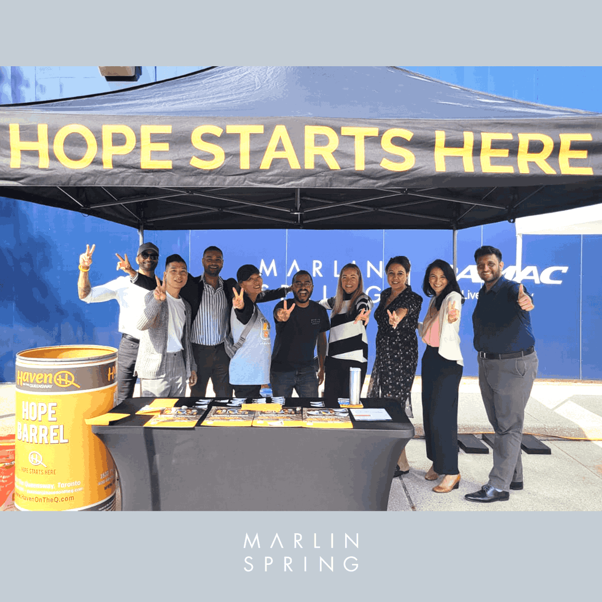 Thanks to Haven on the Queensway for their help with our our donation drive held at the Curio Presentation Centre! We had so much fun while helping the community!