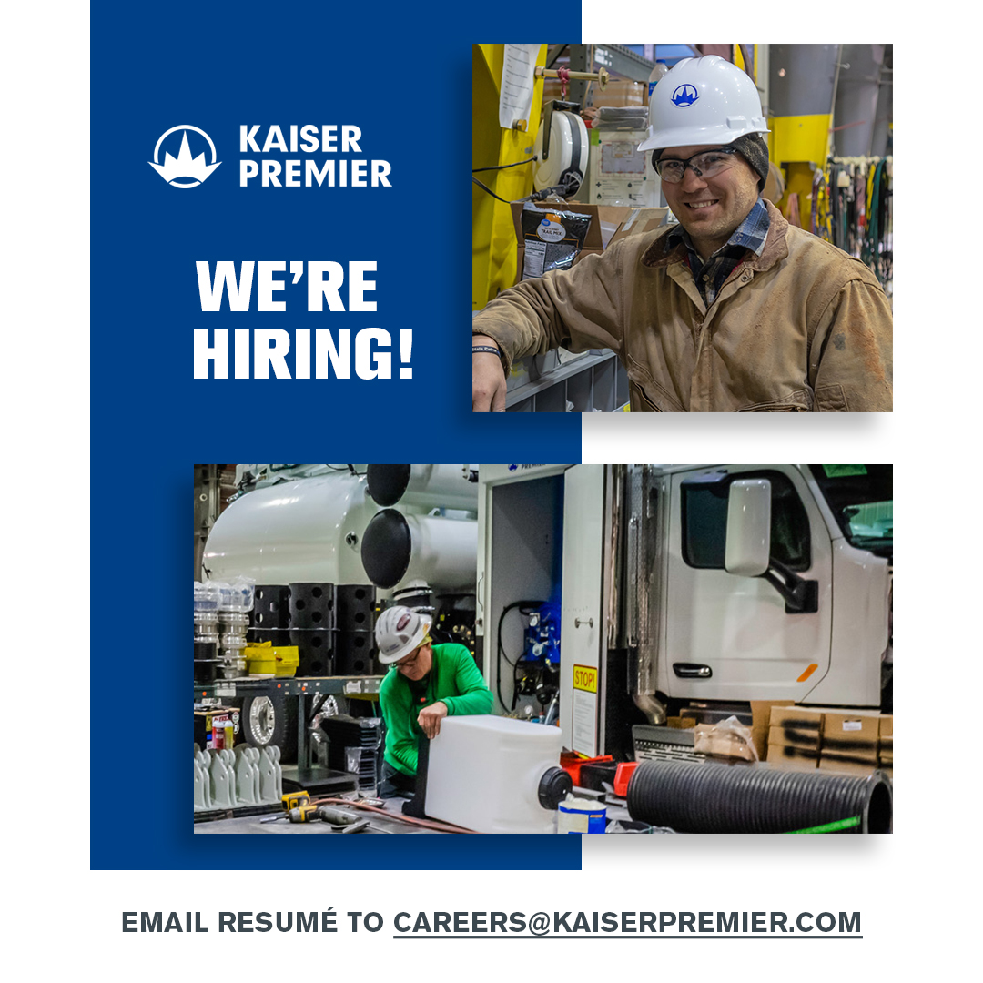 kaiserpremllc's tweet photo. KAISER PREMIER has multiple job openings in our manufacturing, assembly, and service departments! Work with a passionate team building state of the art equipment

If you’re ready to join the KAISER PREMIER success story, apply by emailing resume! >>  careers@kaiserpremier.com https://t.co/jUTbOzDz6w