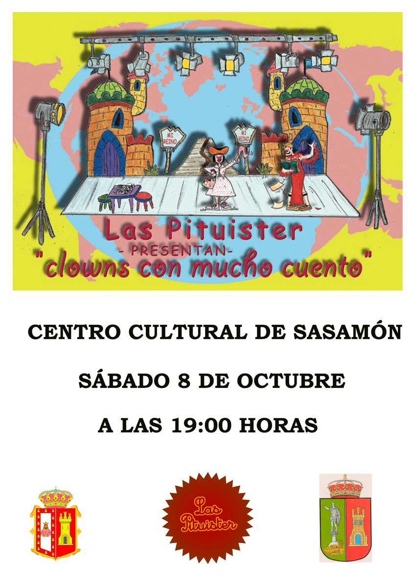CuatroVillas's tweet photo. Sábado movidito en #Sasamón. Por la mañana, conoce al gran personaje segisamonense Diego Osorio Villegas con la conferencia del historiador Isaac Rilova. Y por la tarde, diviértete con la gracia de las Pituister.
@VisitSasamon 
#historia #clows #diversiónenotoño https://t.co/xIUd13paQg