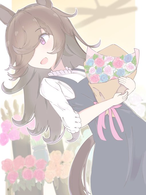 巷で人気の花屋さん#ウマ娘 #ライスシャワー 
