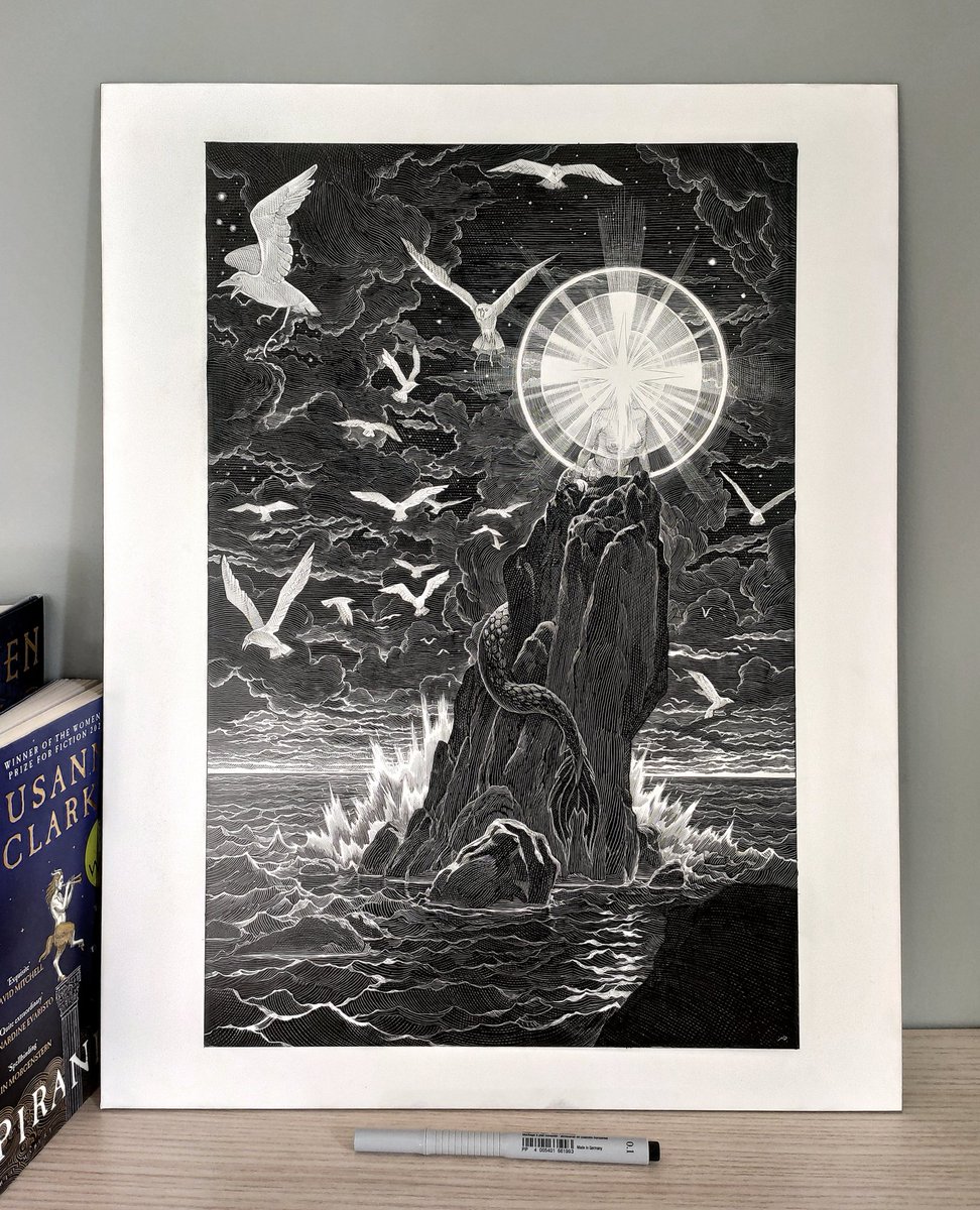 The Lighthouse 

original artwork
ink, 30x45cm on 40x50cm claybord 