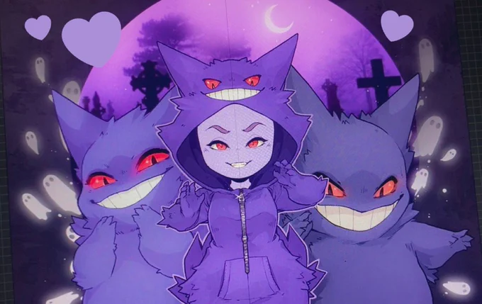  Revisiting my Spooky Pokémon Kigus                     • 2022 vs 2016 • 