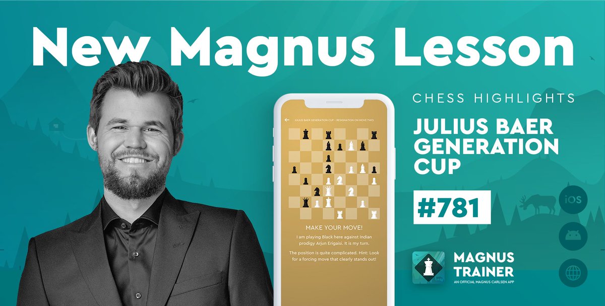 PlayMagnus's tweet photo. The Julius Baer Generation Cup took place from September 18th to 25th. The line-up was a mix of current top players, rising stars, and chess legends. Let’s recap some of the most exciting moments.

Check out our new lesson in #MagnusTrainer 
➡️ https://t.co/7SNTaLHbBw

#Chess https://t.co/hnEFxr37wj