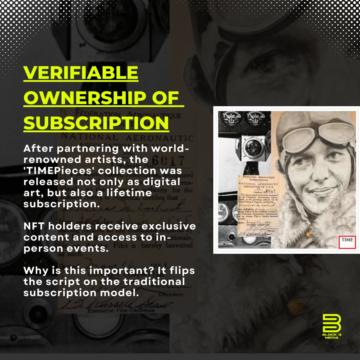 Did you know that <a href="/TIME/">TIME</a> Magazine low-key profited $10m from their TIMEPieces NFT launch?

Why is it a big deal? Because it flips the script on the traditional subscription model and proves that NFTs go well beyond artwork. #nfts #web3 #nft