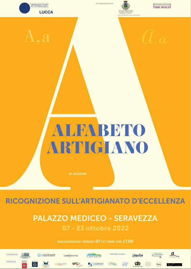 A Palazzo Mediceo torna l'esposizione "Alfabeto Artigiano" per la valorizzazione dell'#artigianato artistico del territorio da domani 7 Ottobre
👉 La mostra sarà visitabile sino al 23 ottobre, nei giorni di venerdì, sabato e domenica. Scopri gli orari: prolocoseravezza.it/evento-proloco…