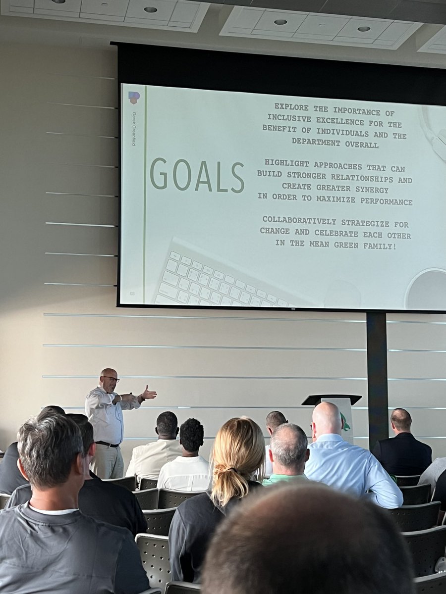 a_cre_rar's tweet image. Yesterday @MeanGreenSports was afforded the opportunity to to listen and learn from @ProfessorDG The love and enthusiasm he instilled in our staff was beyond measure! Still riding high from this professional development opportunity!