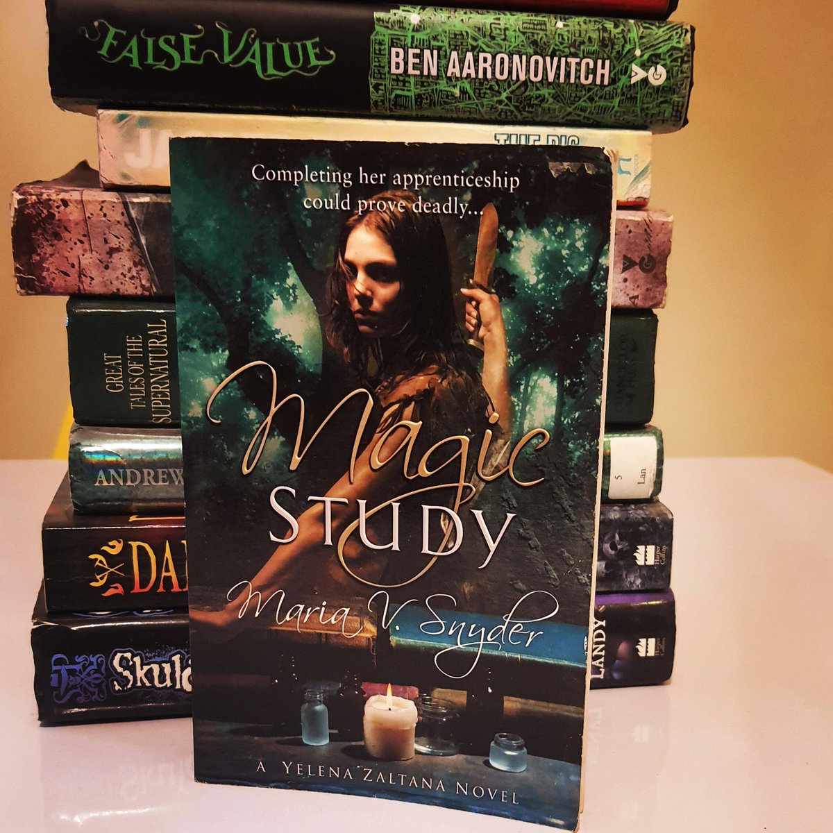 MiduHadi's tweet photo. Returning to a family she was taken away from at a young age can be difficult. Throw in a rogue magician and other villains and things quickly get dangerous. That's what #yelena is up against in the #magicstudy #mariasnyder #poisonstudy #series 
#midureads #youngadult #booktwt https://t.co/DDFaOZs71a