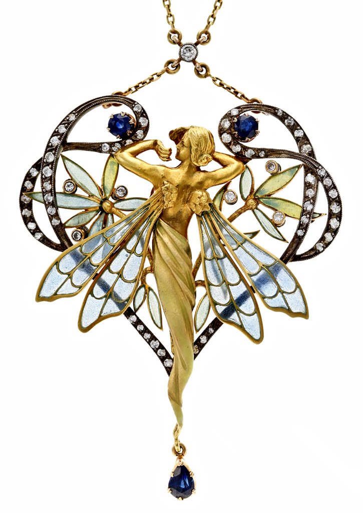 NouveauDeco's tweet photo. Gold and silver Art Nouveau pendant from 1912 by Catalan goldsmith, designer and painter Lluís Masriera i Rosés (1872-1958), Barcelona.

📷 Balcli's https://t.co/Wz6igCXy6L