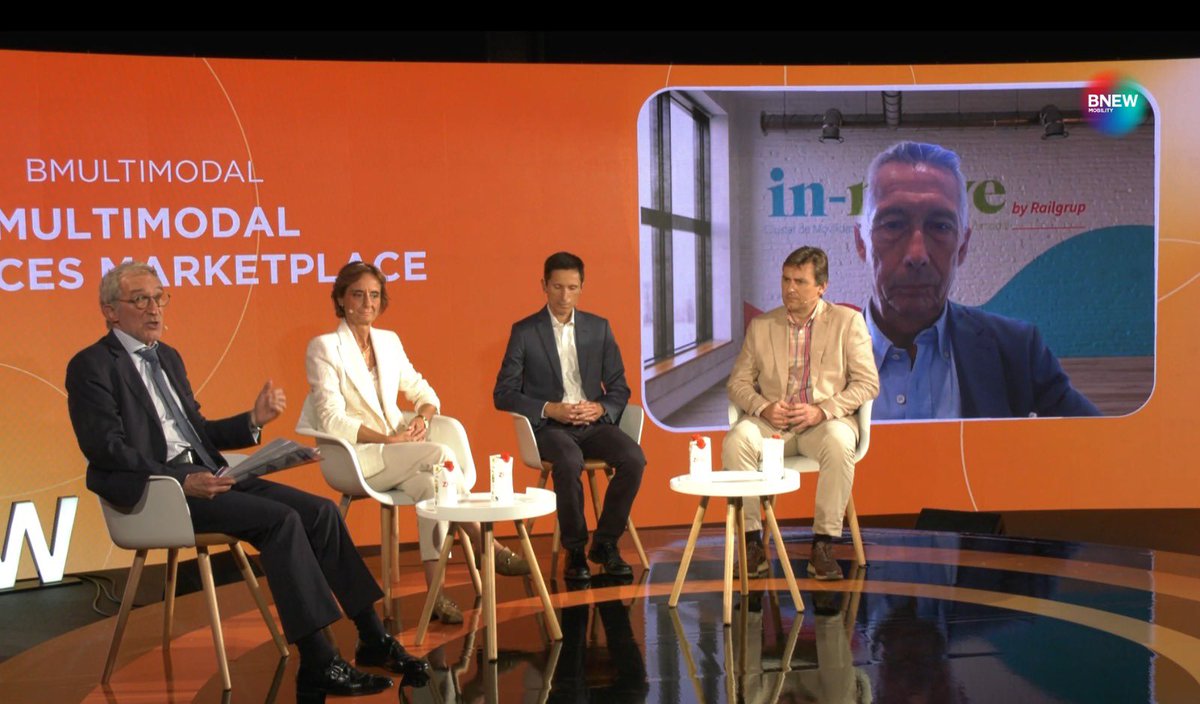 cimalsacat's tweet image. 📌Comença la taula rodona al #BNEW2022 al voltant de l’impuls del ferrocarril 🚇 per al transport de mercaderies i els reptes d&apos;un marketplace de serveis #multimodals, moderada per Jordi Fornós, cap de Consultoria i Projectes internacionals de #CIMALSA bit.ly/3CDE8UP