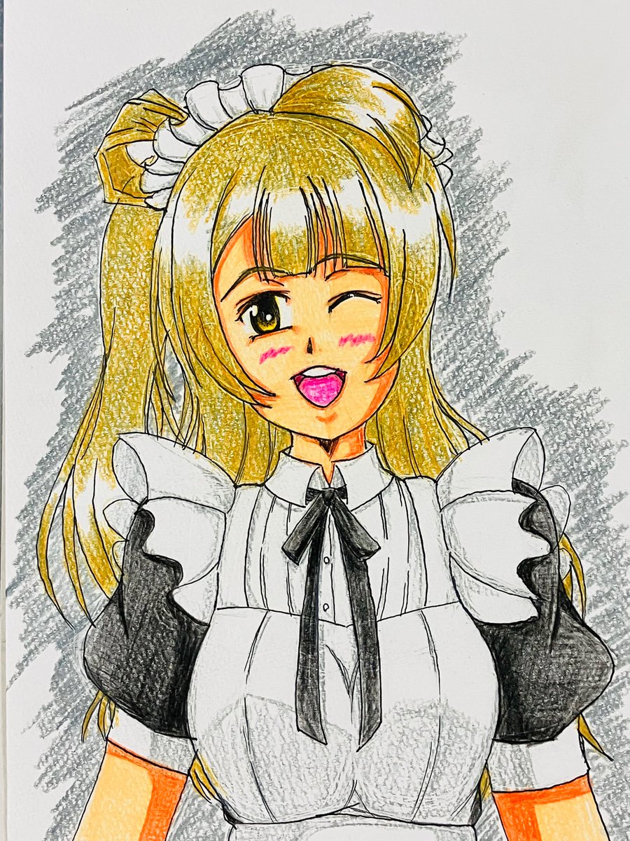 桜内梨子 「一番描きやすいからめっちゃある#このタグをみた人はド正面イラストを貼る 」|ほむらのイラスト