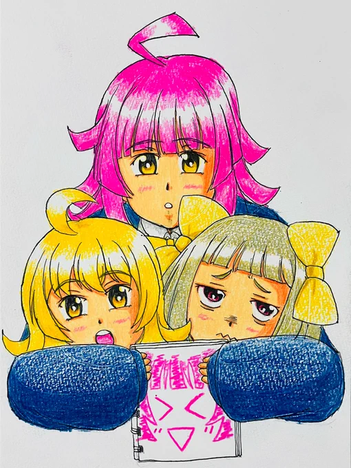 一番描きやすいからめっちゃある#このタグをみた人はド正面イラストを貼る 