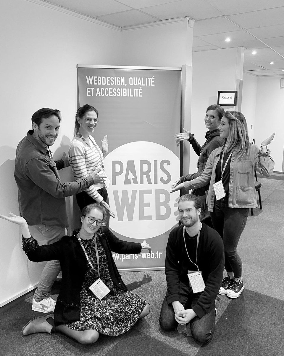Une partie de l'équipe participe aux 2 jours de <a href="/ParisWeb/">Paris Web</a> pour explorer davantage les notions d’accessibilité, d’éco-conception, de design et de développement. #conference #parisweb #web #ecoconception #design #agenceweb #ui #ux #developpement