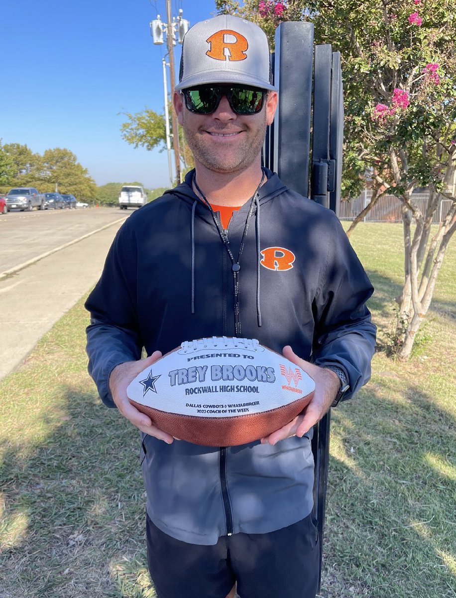 RISDAthletics's tweet photo. BIG time thanks to @Whataburger 🍔 and the @dallascowboys for coming out and celebrating @CoachBrooks22 as Coach of the Week!
#JFND | @rockwalljfndfb https://t.co/eKgdIGFQyA