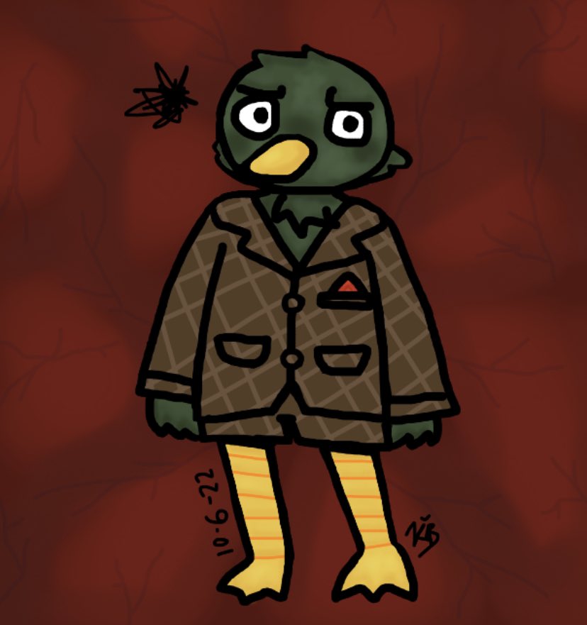 kybblekos's tweet photo. i cannot get this silly little guy out of my head so i knew i had to draw him
•
•
•
#dhmis #donthugmeimscared #duckguy #birdguy #greenguy #dhmisshow #dhmisduck #wowee https://t.co/vNBfSqIRnm
