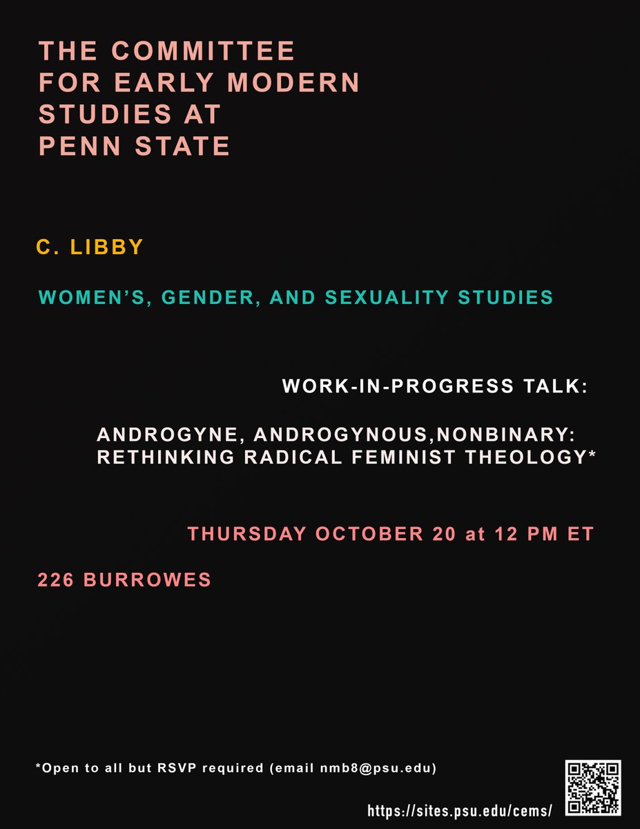 PSU Committee for Early Modern Studies tweet media