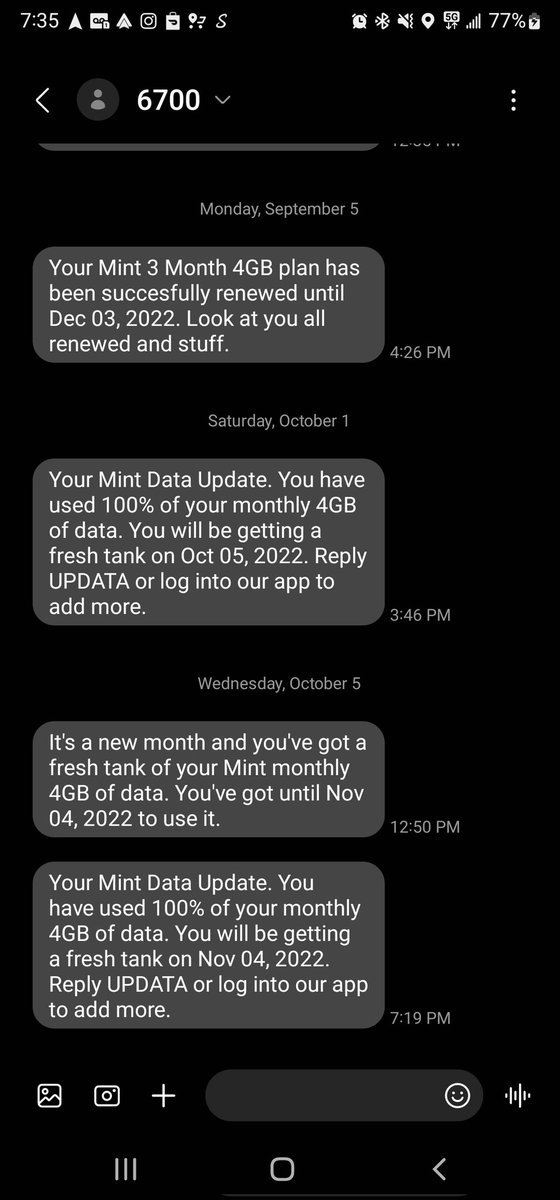LittleOnnaV's tweet photo. @DoorDash Can you explain why the outage yesterday ate 4gb of data in an hour? And your reps are blaming our phone carriers for the drain while refusing to take responsibility for the app draining our data? https://t.co/D22wgeZKAe