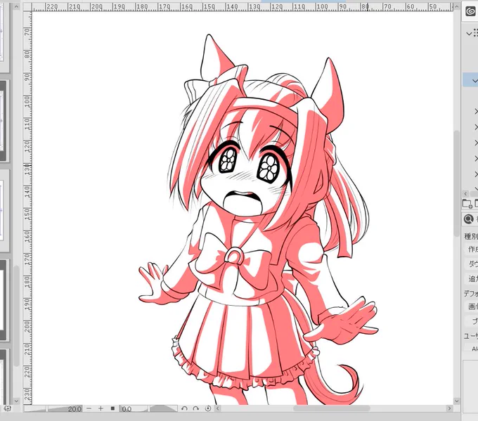 ウララちゃん塗り中～#ウマ娘 #ハルウララ 