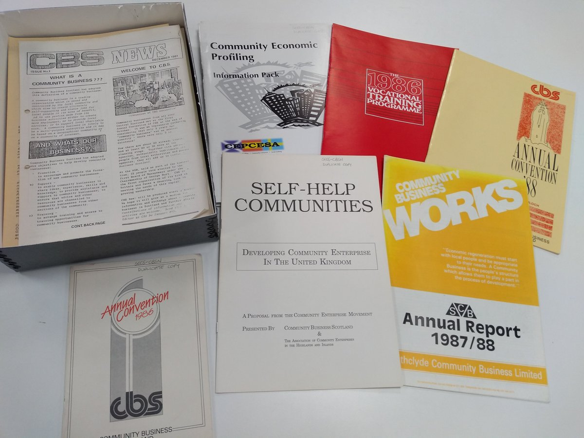 GCUArchives's tweet photo. Today we are selecting archive material from #SocEntCollectionScot to display at the #JPLecture2022. To keep the originals safe we use duplicates and surrogates. So if you are coming along this Tuesday evening feel free to have a browse and reminisce. https://t.co/SQzXBH7Z3L