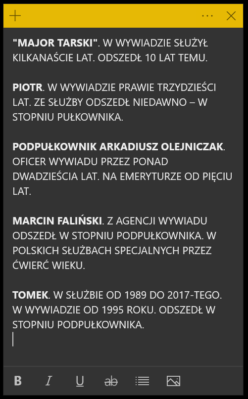 patrycjuszwyzga's tweet photo. Byli oficerowie wywiadu opowiadają o swojej służbie i o wieloletnim życiu w cieniu. Nowy podcast @wirtualnapolska. Premiera wkrótce... https://t.co/1LUVIXUi71