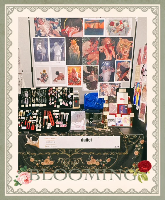 hiiii we're here at #NYCC artist alley at booth A-33 in the back corner!!! come say hi if you're around all weekend bc we will be >:o))) 