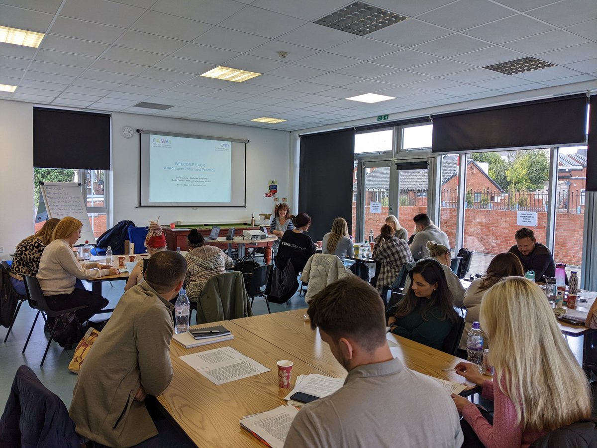 Enjoying another day talking about attachment &amp; relational informed practice with our dedicated &amp; motivated colleagues @PennineCAMHS. Thank you to Janet and attendees for making the day so enjoyable. Come &amp; join us <a href="/PennineCareJobs/">Pennine Care Jobs</a> #compassionatecare #compassionateleadership
