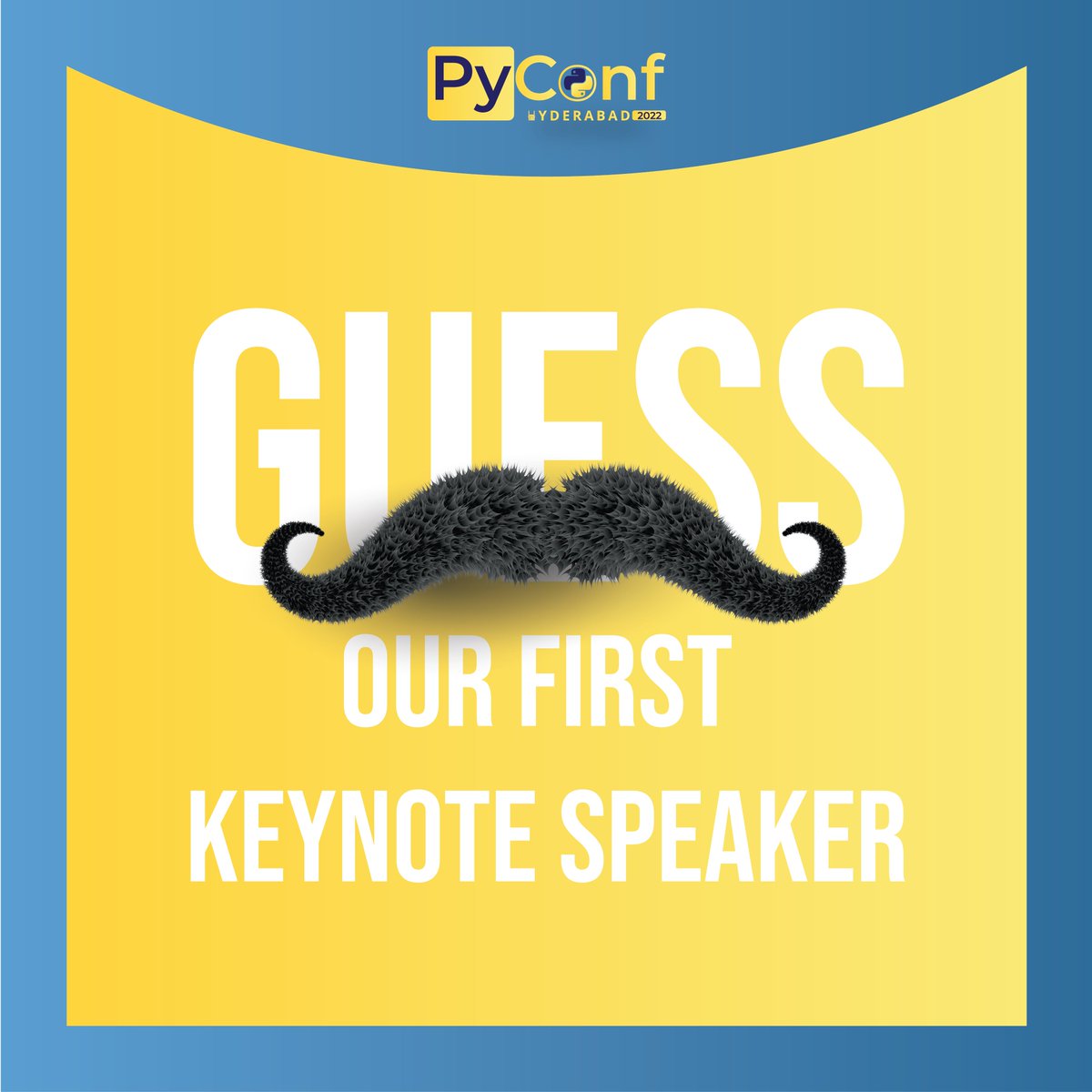 pyconfhyd's tweet photo. Nine weeks left to PyConfHyderabad
Next few days,  we announce a stunning key note speaker.
Can you guess who? Take a guess and win a ticket to attend conference.
#Python #keynotesession #speaker #community #event #Hyderabad #techconference #hydpy #PyconfHyd #opportunity https://t.co/fl9k0zupxx