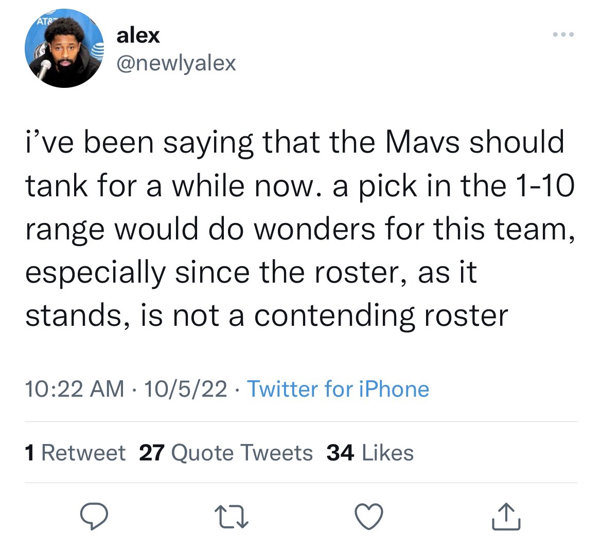 Bad Dallas Mavs Takes (@badmavstakes) on Twitter photo 