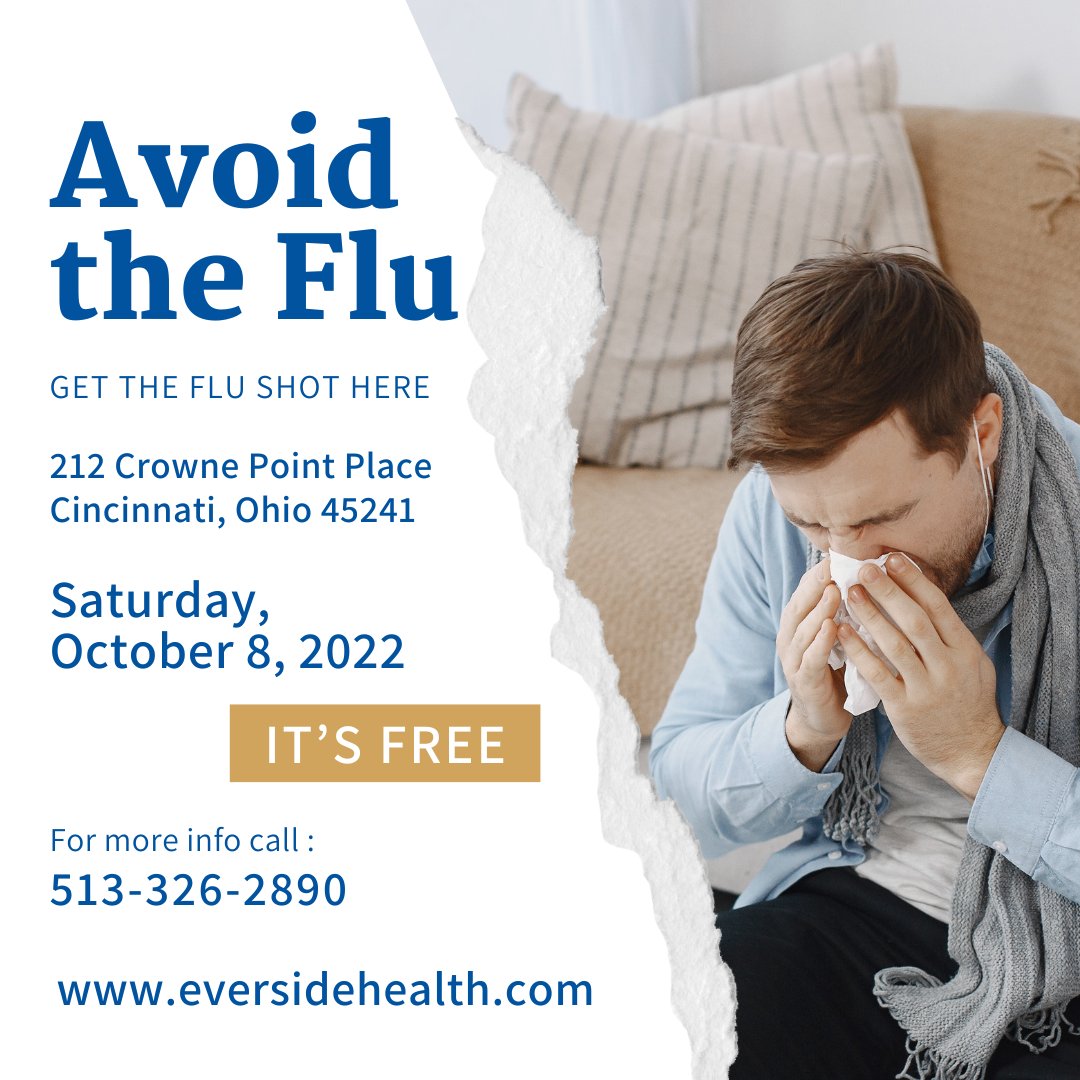 The Sharonville Activate Clinic is offering flu shots this Saturday 8am to Noon.