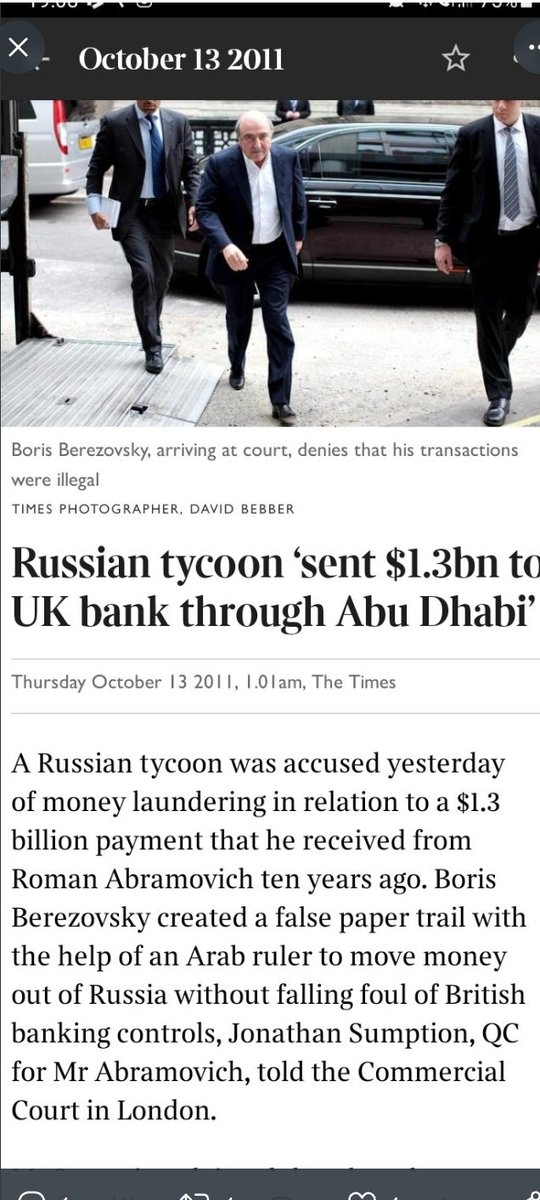 Livooo's tweet photo. 2011 ๐
Football men;
Abramovich - Chelsea
Berezovsky - Corinthians/Tevez/Mascherano TPO
Abu Dhabi - Man City
Set up by a lawyer who died in a helicopter fireball (Stephen Curtis). See Menetap/Yukos/Valmet/Mutual Trust & old... #ChristopherSamuelson
#FollowTheMoney โฝ๏ธ๐ธโ๏ธ https://t.co/DFiaAriATF