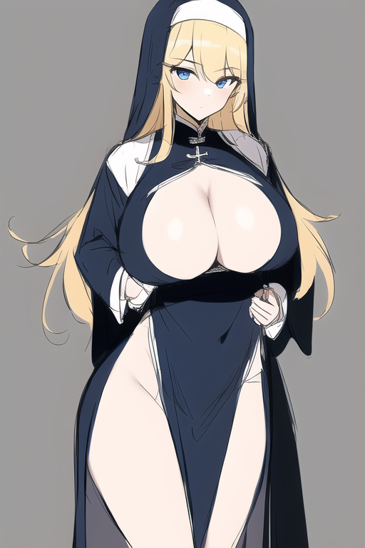 ('・ω・`)好みなのが出たらseed固定してnsfwタグ追加すればえっち差分が出ると学んだ 