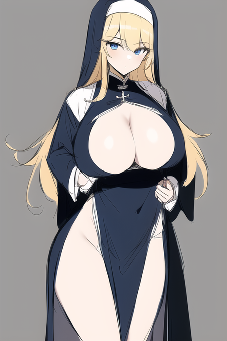 ('・ω・`)好みなのが出たらseed固定してnsfwタグ追加すればえっち差分が出ると学んだ 