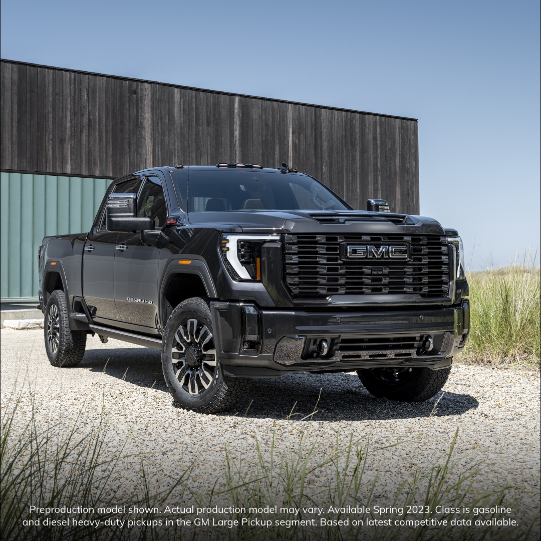 GMC's tweet photo. Introducing the First Ever #GMCSierraHD #DenaliUltimate –the most advanced, luxurious heavy duty pickup in its class.

https://t.co/nHkgoaspiC https://t.co/SnV175MVvD